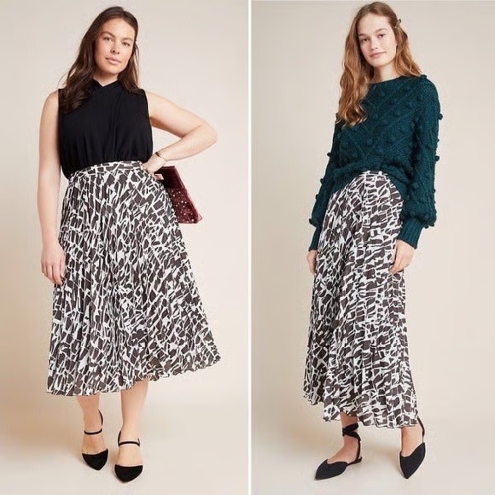 Maeve by Anthropologie Hildi Pleated Maxi Skirt